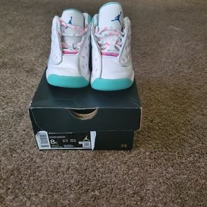 Jordan Retro 13 white/Aurora/ Green /Blanc